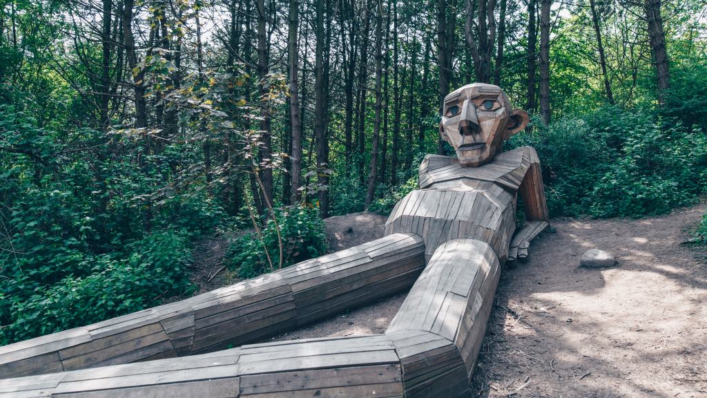 Find the wooden giants lurking in the woods outside Copenhagen