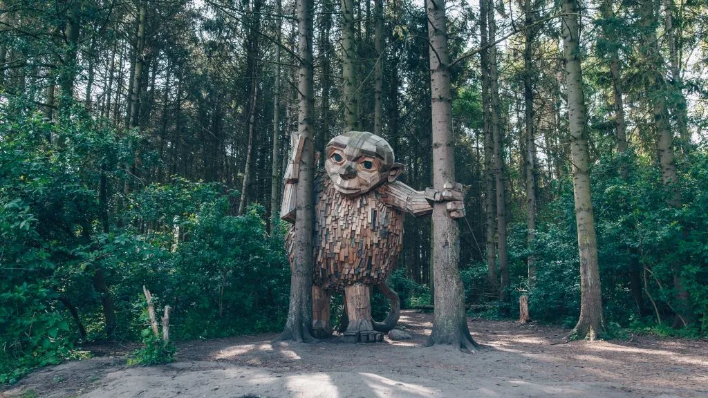 Find the wooden giants lurking in the woods outside Copenhagen