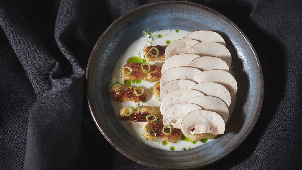 Vegansk mad på restaurant ARK