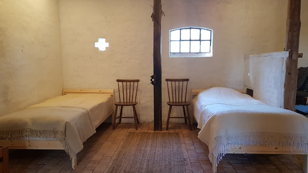 Stay overnight in tent, teepee, with hammock or in Pilgrim's living room at Garbolund