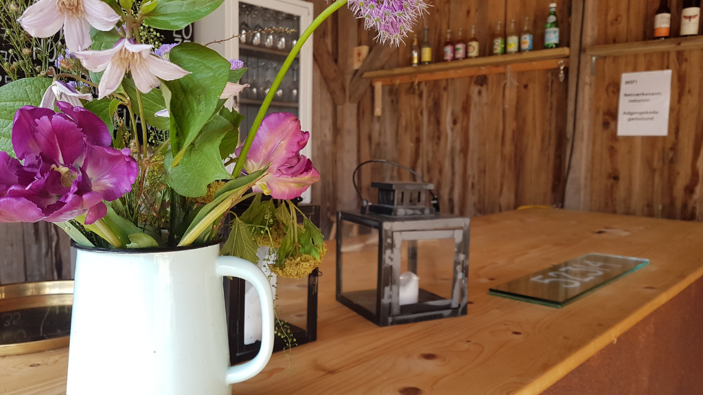 Stay overnight in tent, teepee, with hammock or in Pilgrim's living room at Garbolund