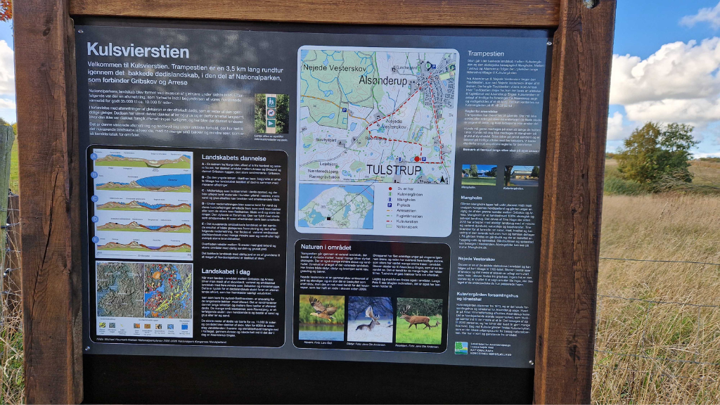 Kulsvierstien - 3.5 km through the varied landscape near Hillerød