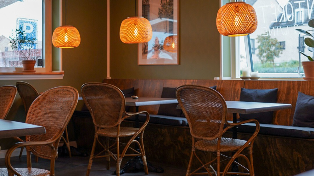 The Cafe seen from the inside