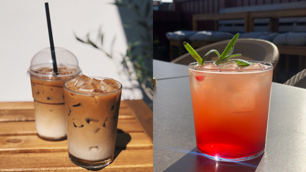 Cold drinks at Kontoret – Coffee & Wine in Gilleleje