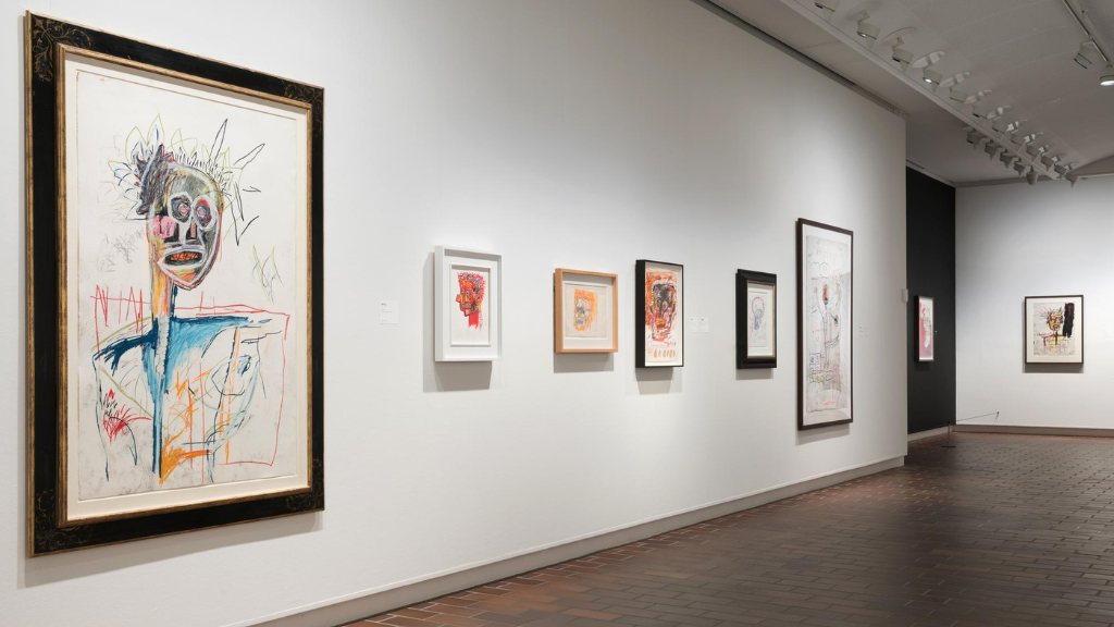 Museum where paintings by Basquiat are displayed.