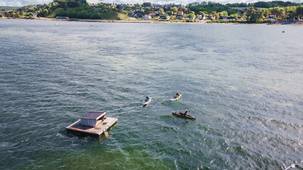 Flydeshelter ved Hvide Klint