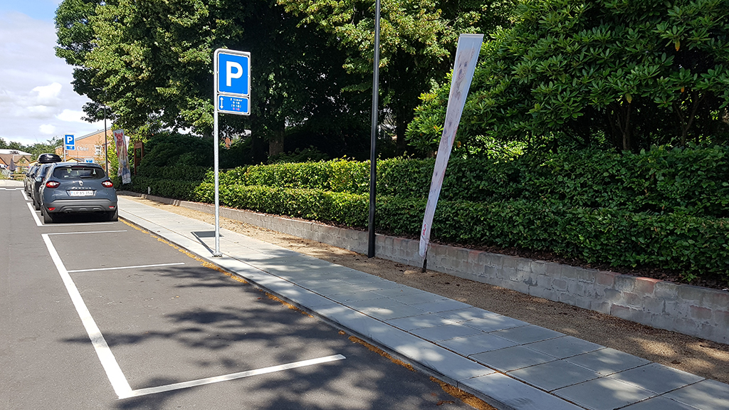 Parkering i midtbyen - Parkerings pladser