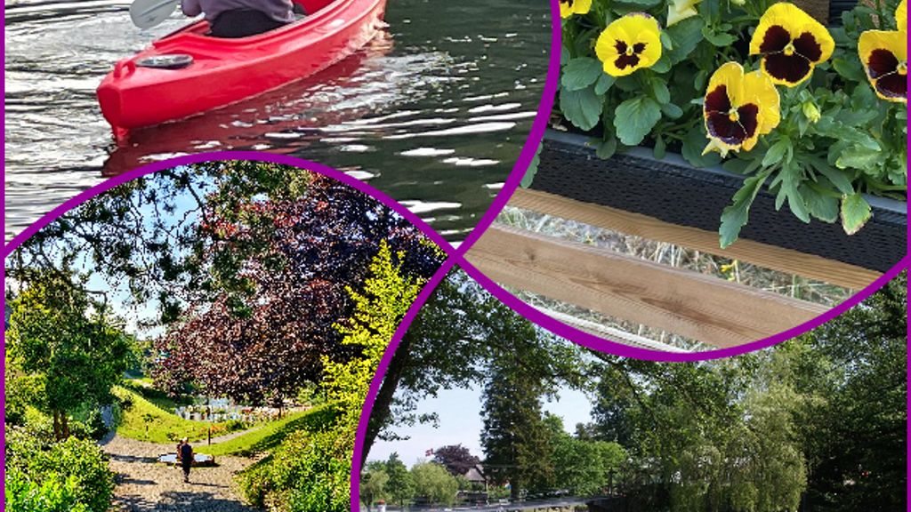 Brændesgårdshaven - Kajak i søen - Blomster - Natur