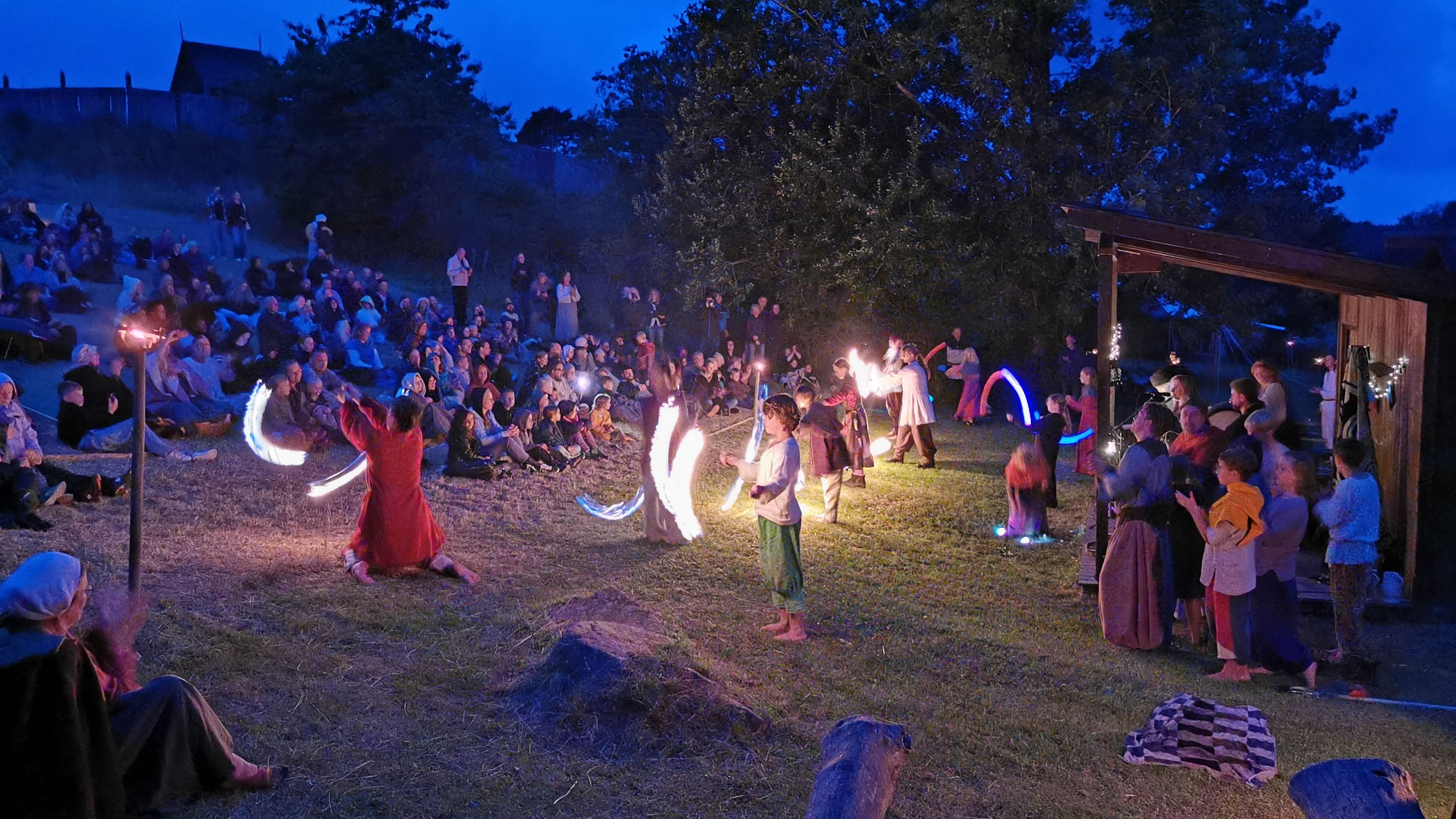Ildshow på Bornholms Middelaldercenter