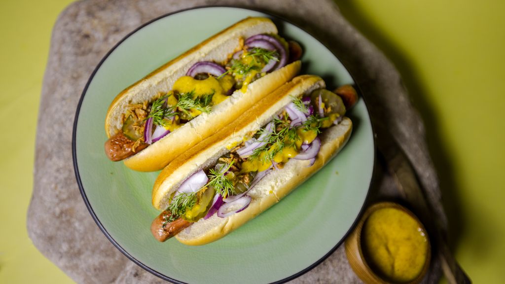 Den originale Bornholmersennep i hotdog