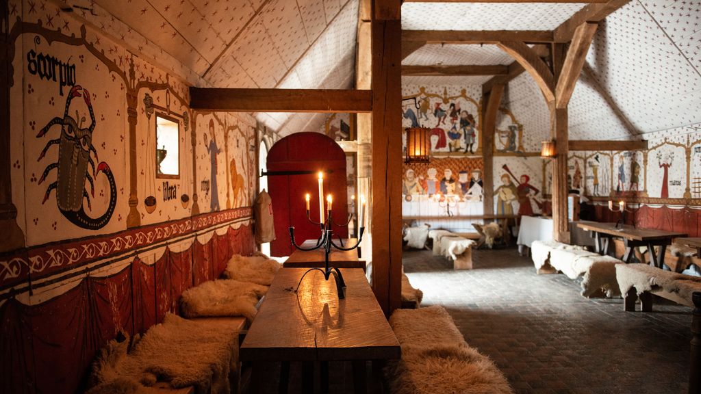 Festsalen på Stormandsgården på Bornholms Middelaldercenter