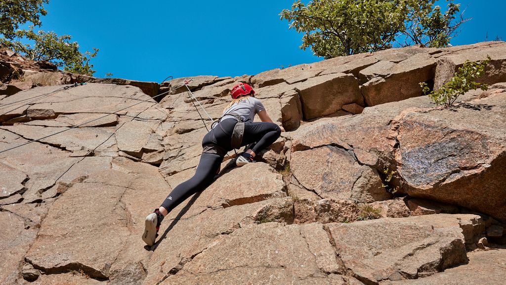 Klippeklatring i Vang