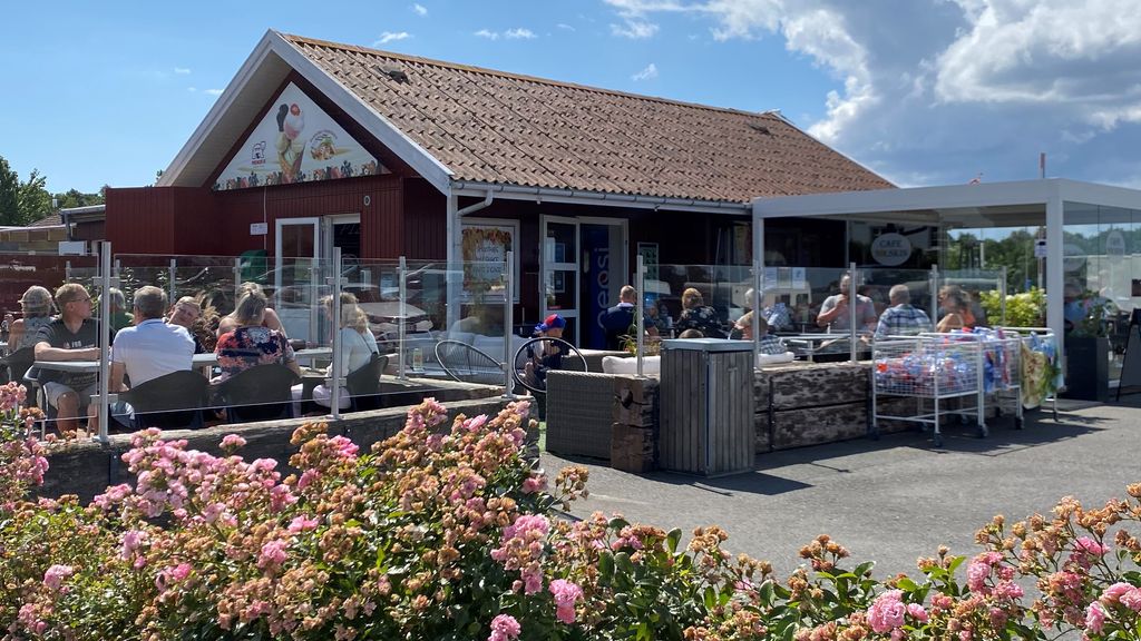 Terrasse på Café Solskin