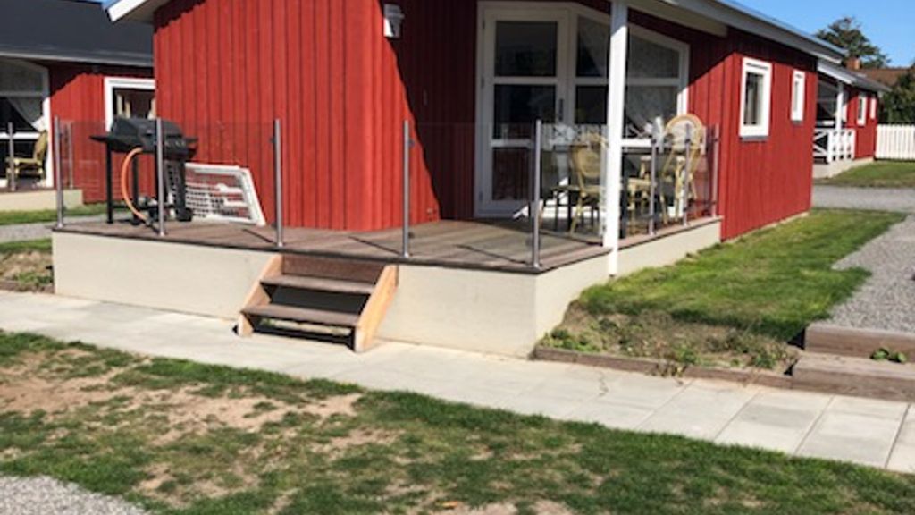 Luksusbornholmerhytter på campingpladsen