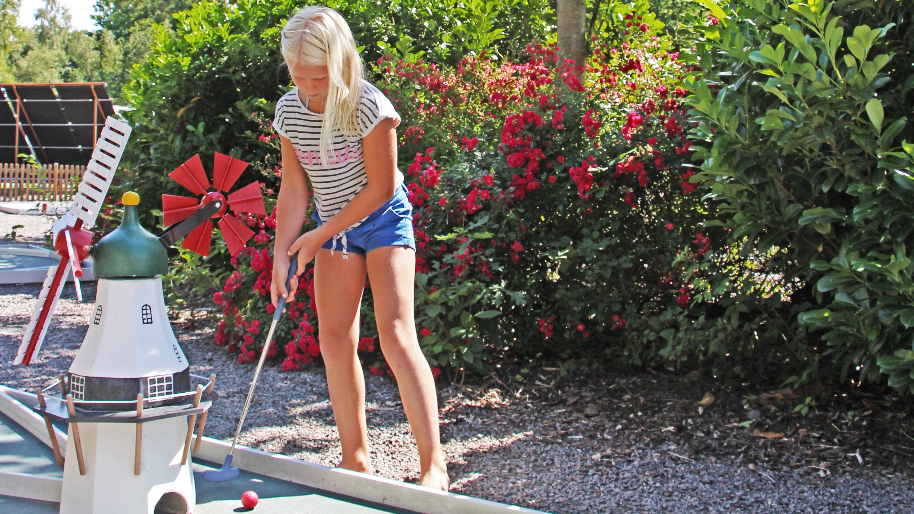 Minigolf på Hasle Feriepark