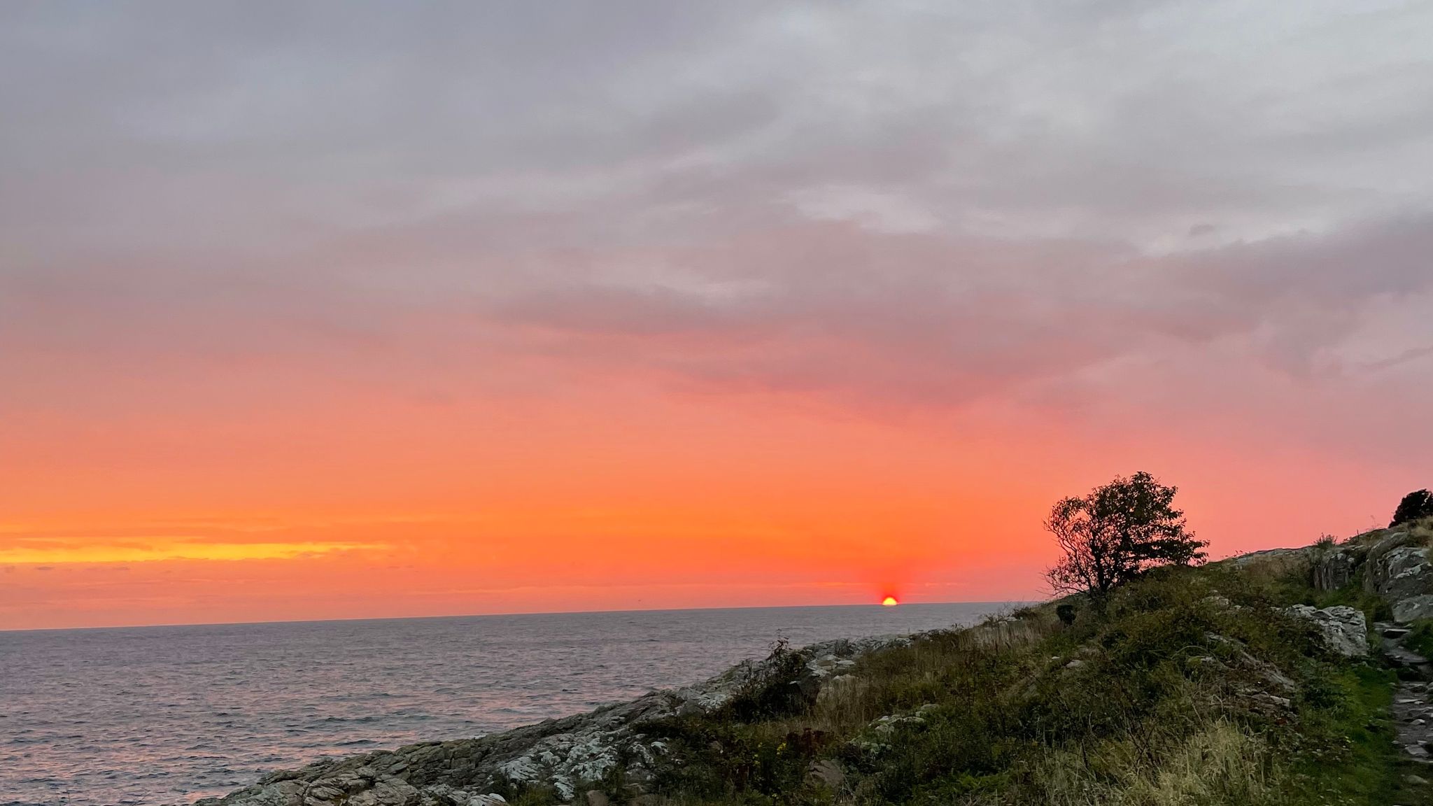 Grevens Dal Sol opgang over østersøen