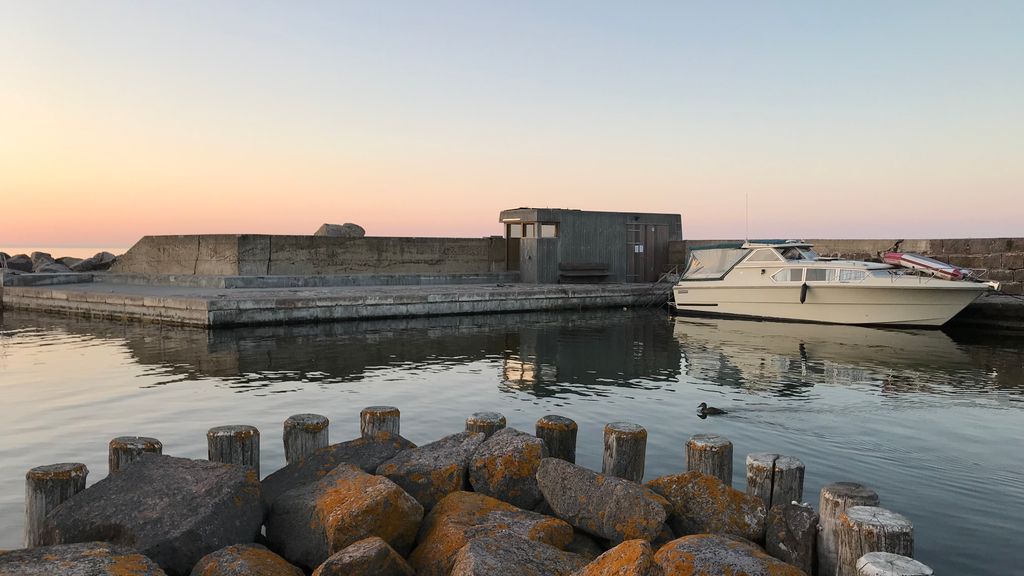 Saunaen, som ligger et standkast fra hotellet og må bruges af hotellets gæster