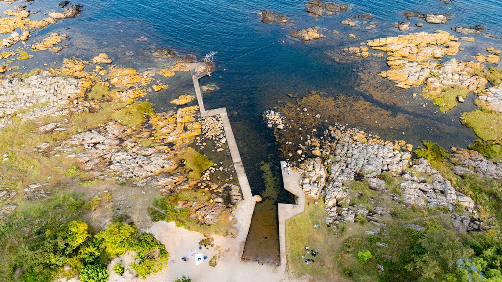 Hullehavn sand strand og vippe