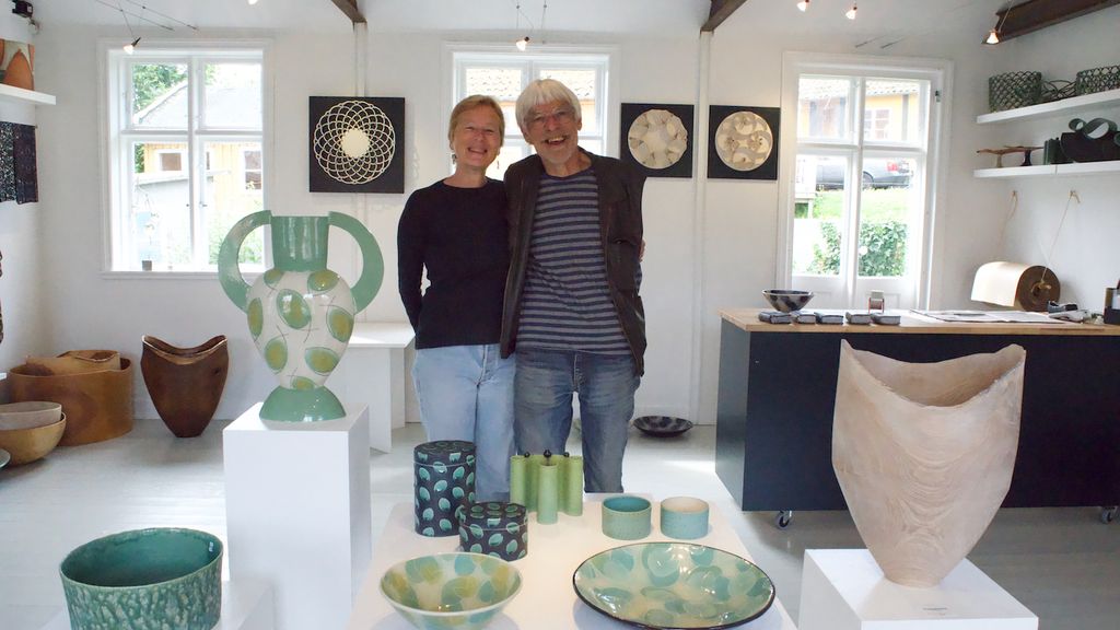 Keramiker Vibe Berland og Træsmeden