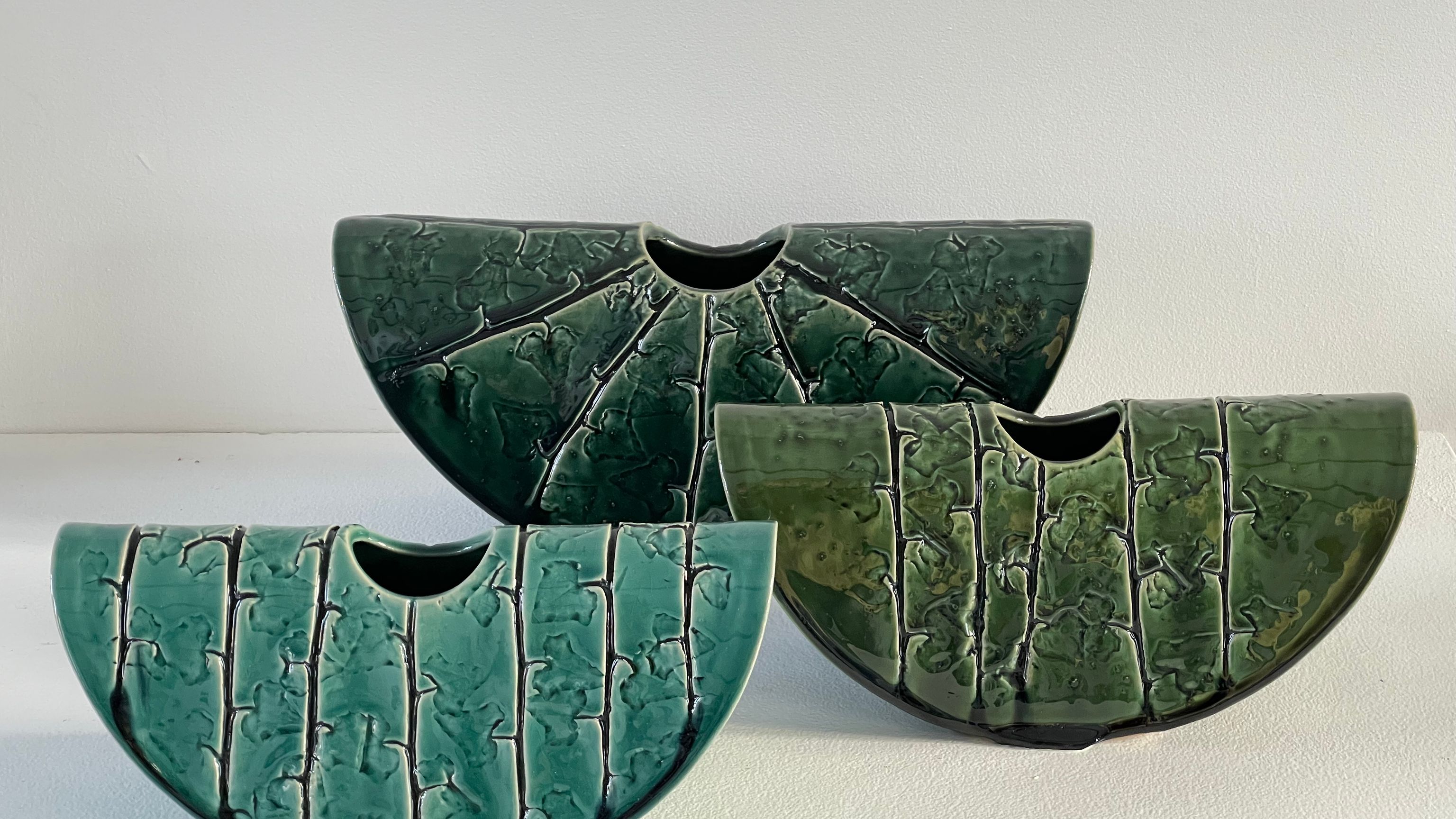 Foldede cirkel-vaser