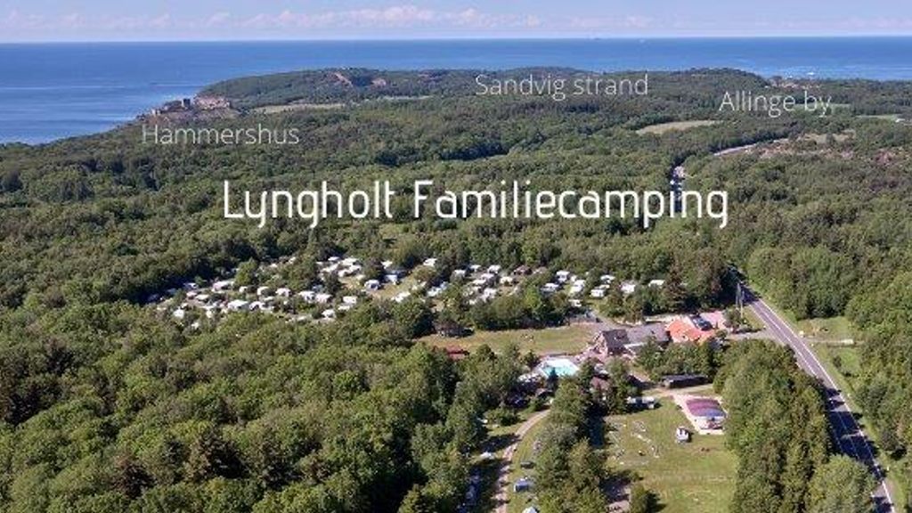 Dronebillede af Lyngholt Camping