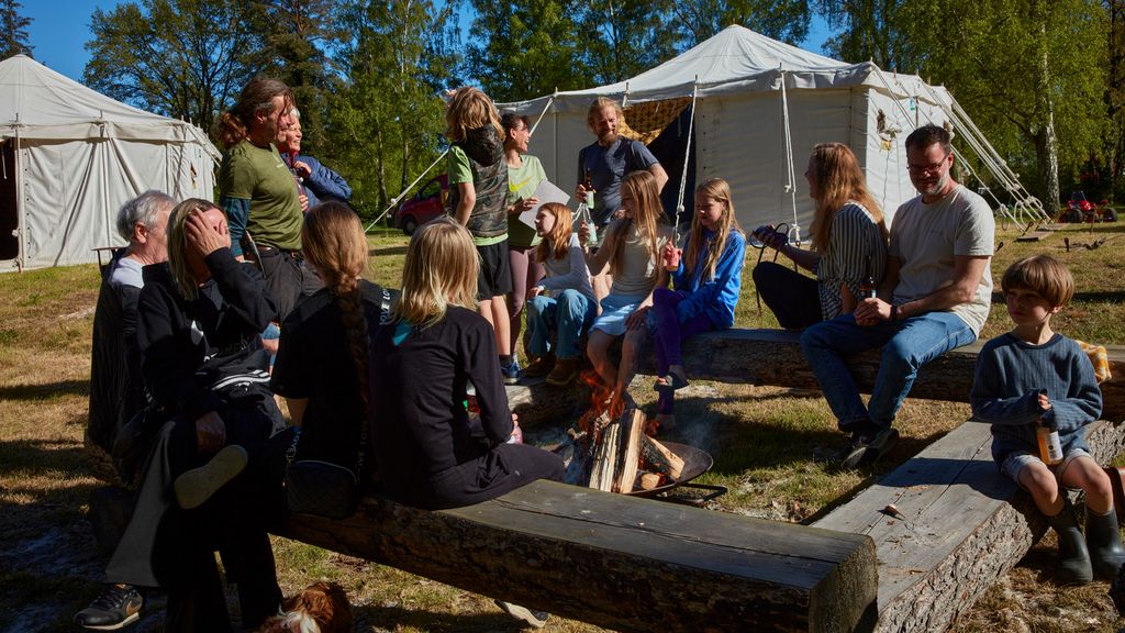 Hygge foran Marokko Camp