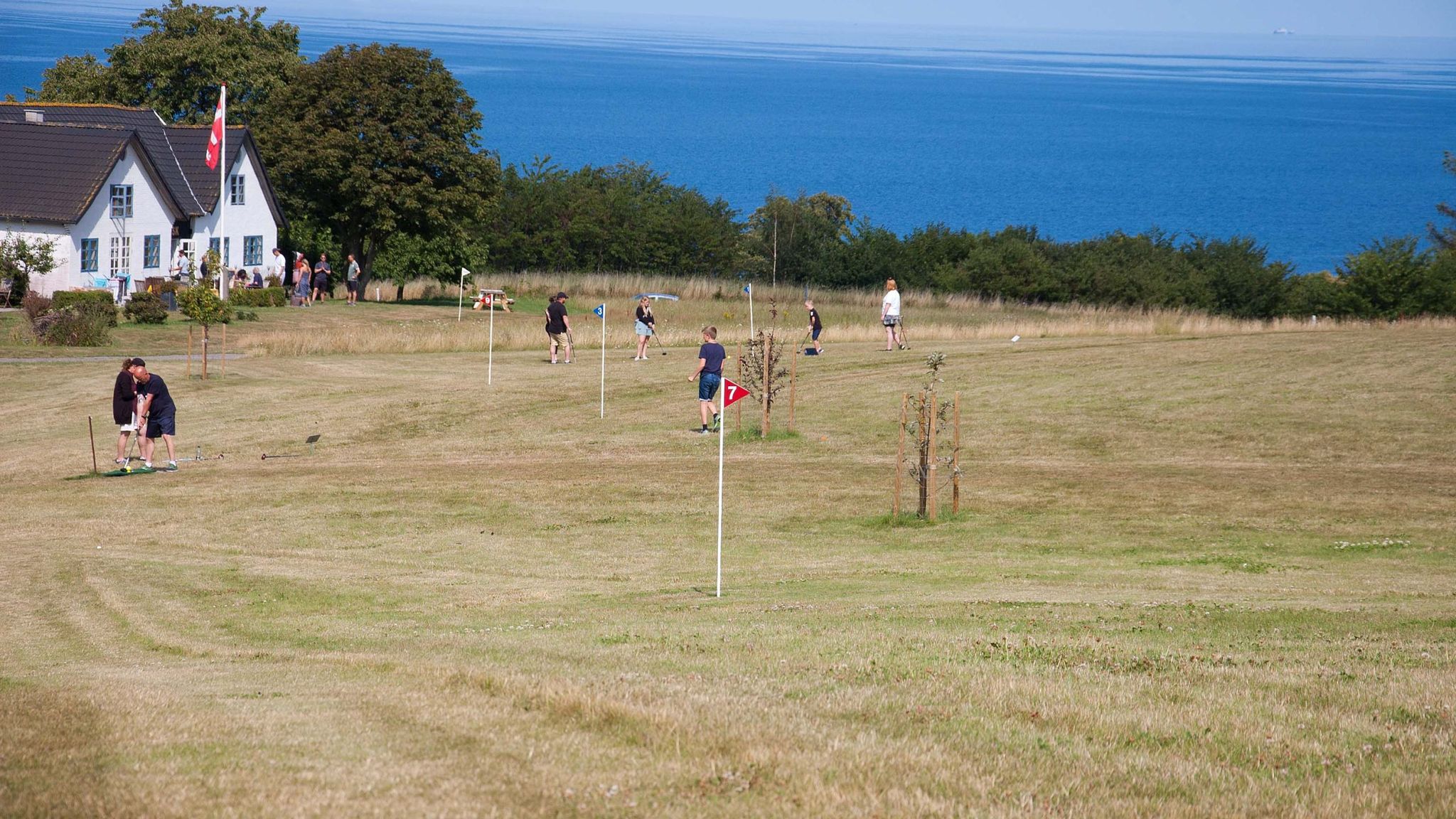 Familiegolf og Kunst med arbejdende Kunstner, Jannice Kinnear. Samt Parkgolf, Fodboldgolf, Minigolf, Swingolf.