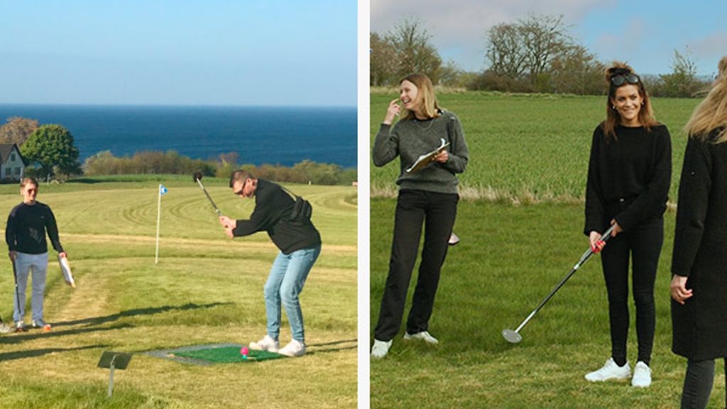 Familiegolf og Kunst med arbejdende Kunstner, Jannice Kinnear. Samt Parkgolf, Fodboldgolf, Minigolf, Swingolf.