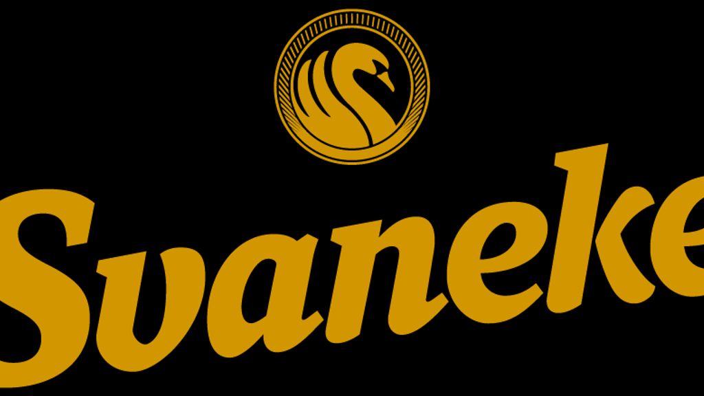 Svaneke logo - Guld (Placeres på Mørk baggrund)