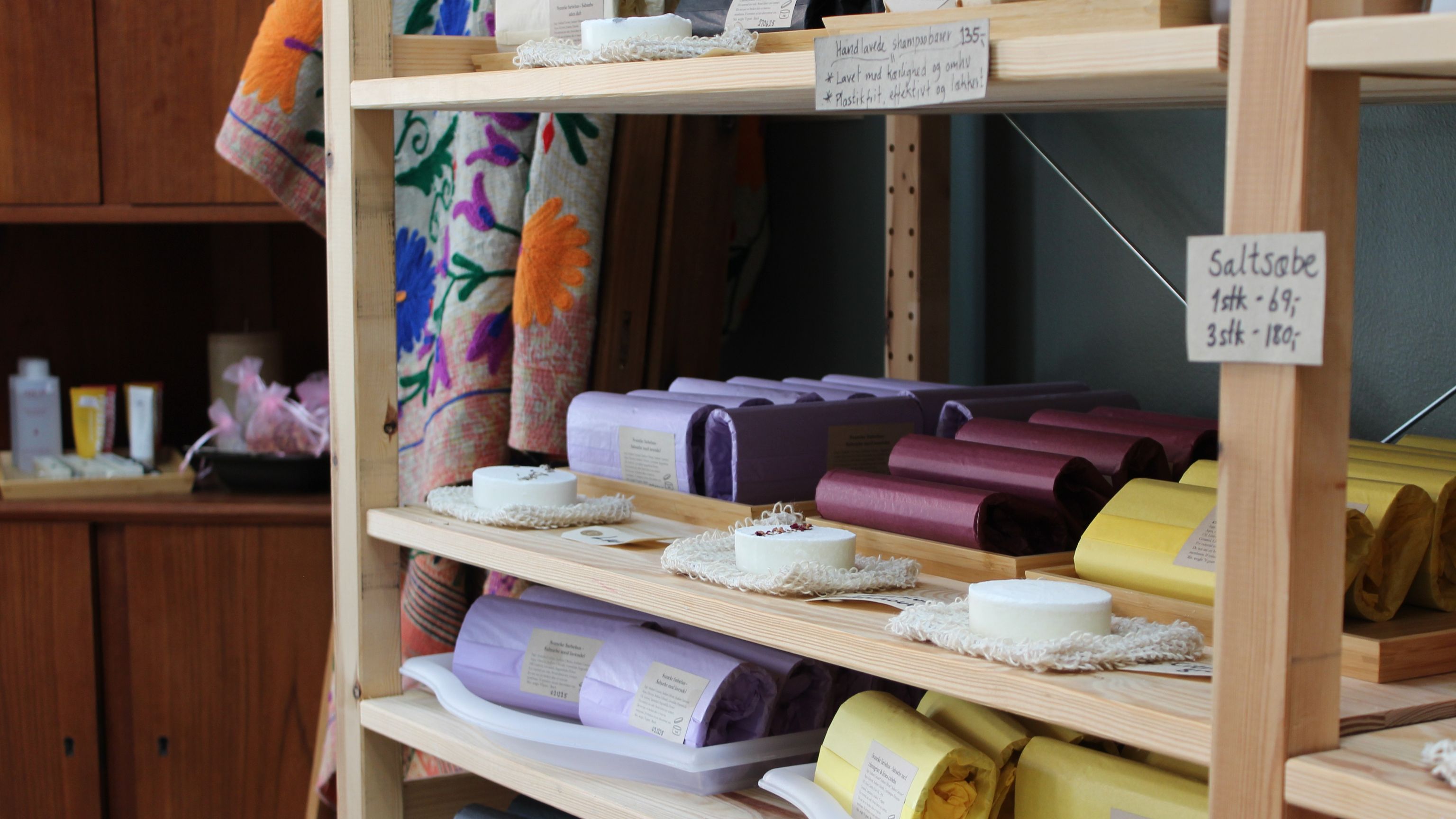 Håndlavede saltsæber