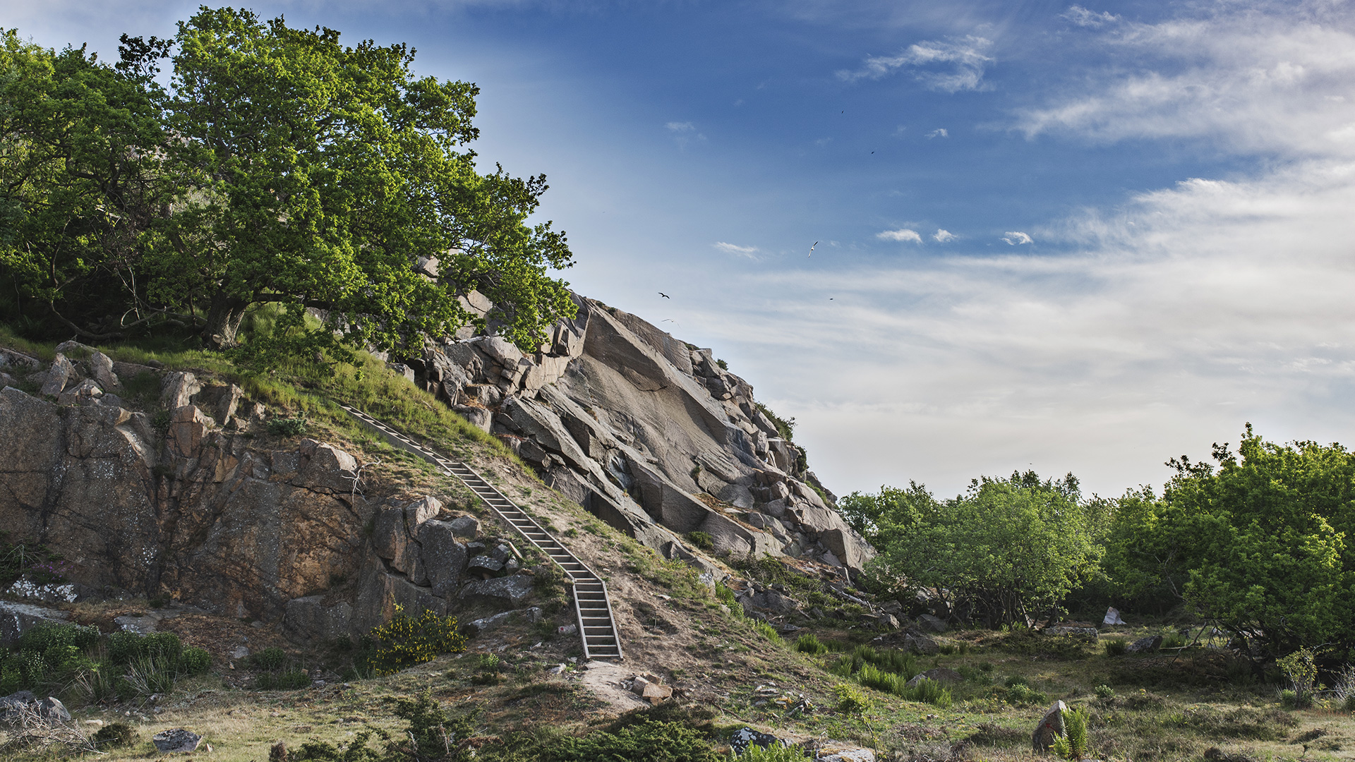 Stenhuggerstien under blå himmel