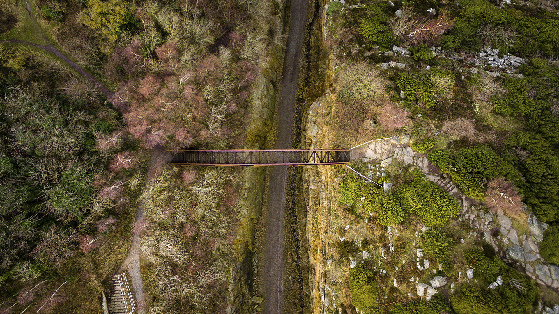 The DGI bridge seen from above