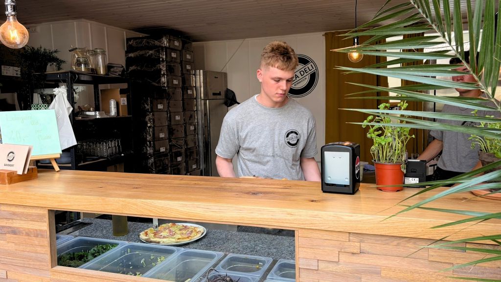 Disken i Pizza Deli Nexø