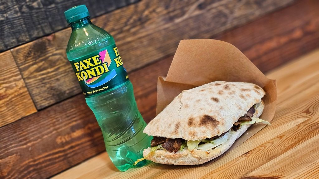 Sandwich og sodavand