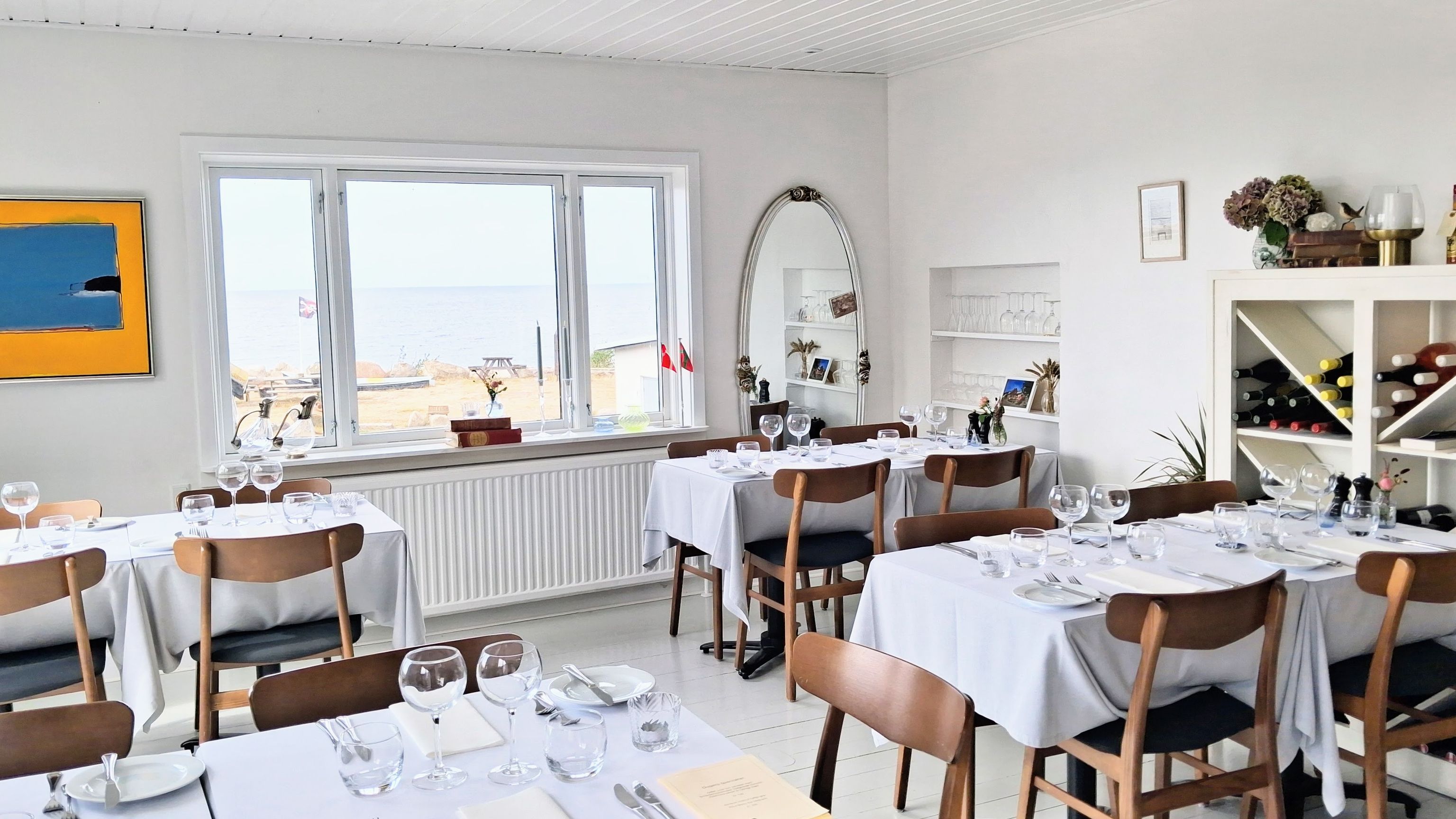 Restaurant med havudsigt