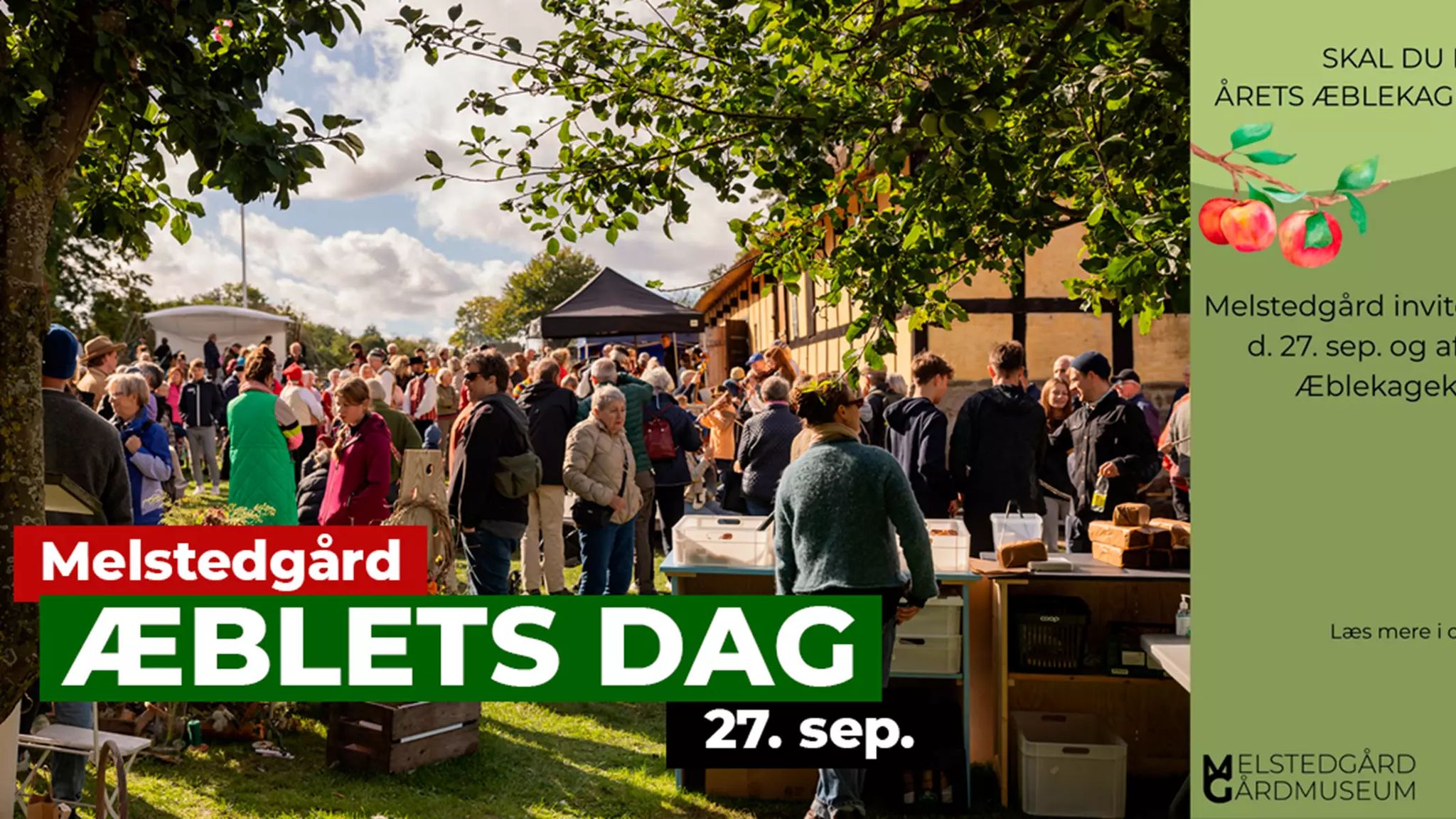 Æblets Dag på Melstedgård 27. september 2026