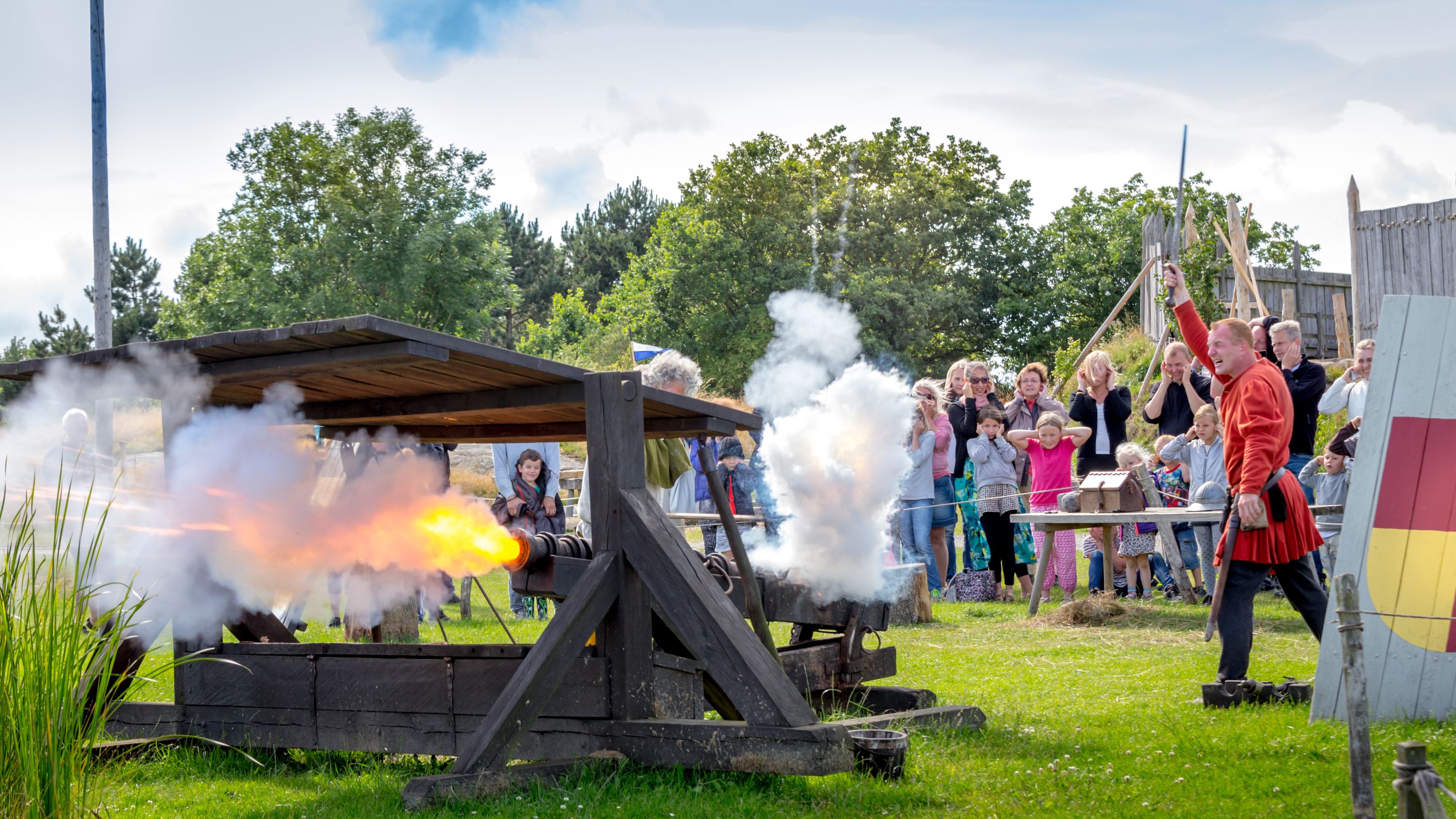 Kanonaffyring på Bornholms Middelaldercenter