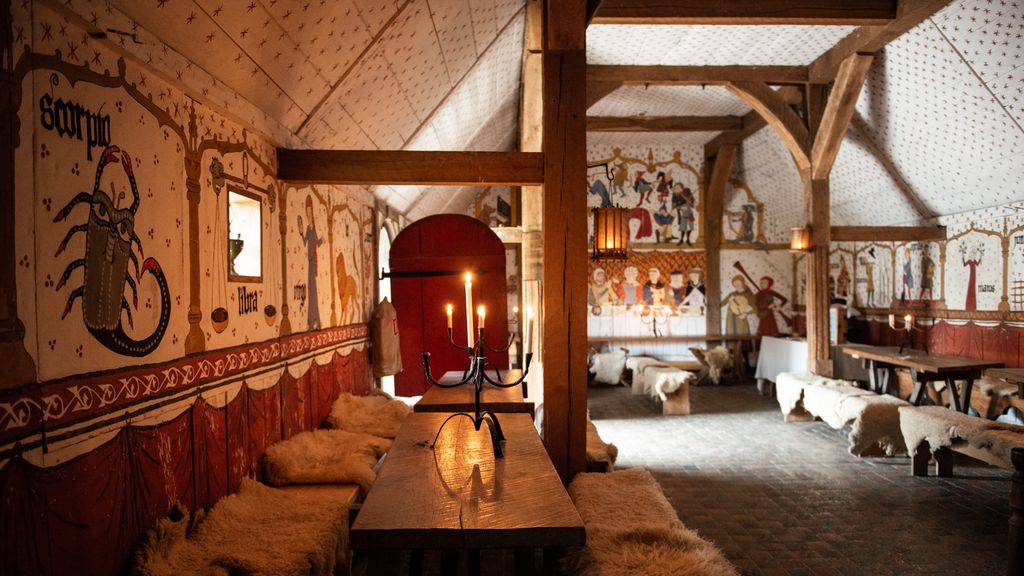 Festsalen på Stormandsgården på Bornholms Middelaldercenter