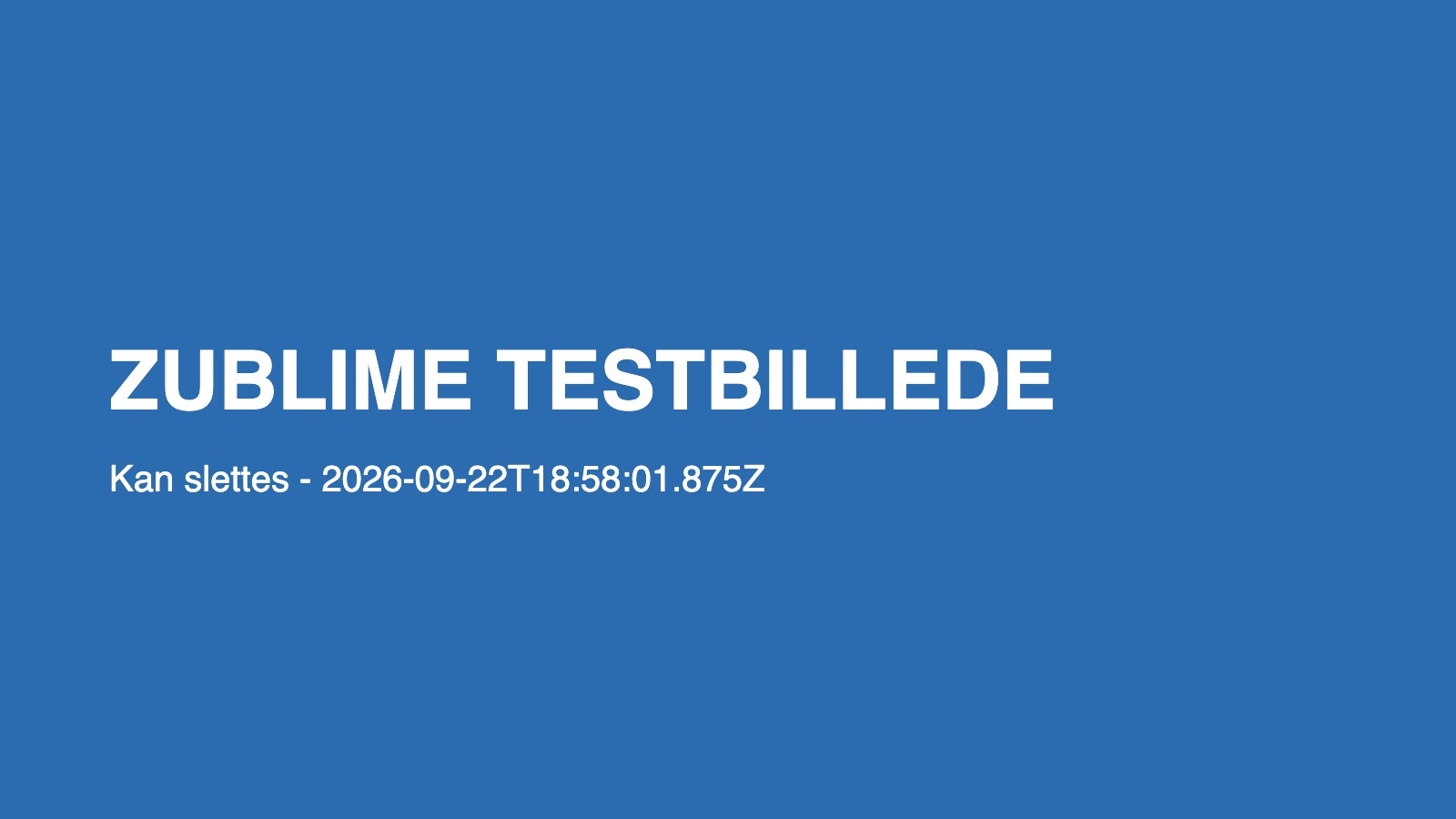 Zublime test alt EN