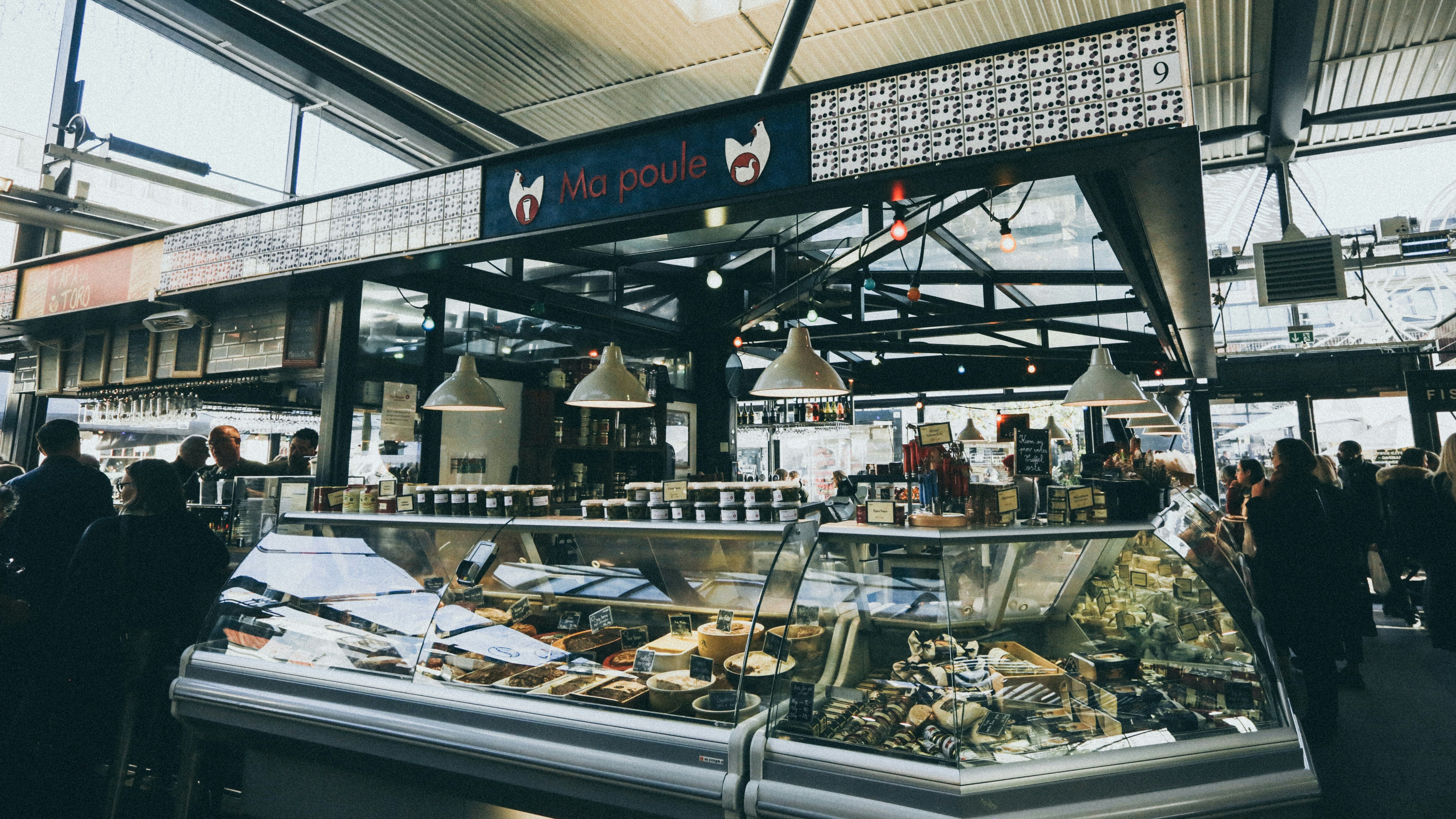 Deli stall in a market