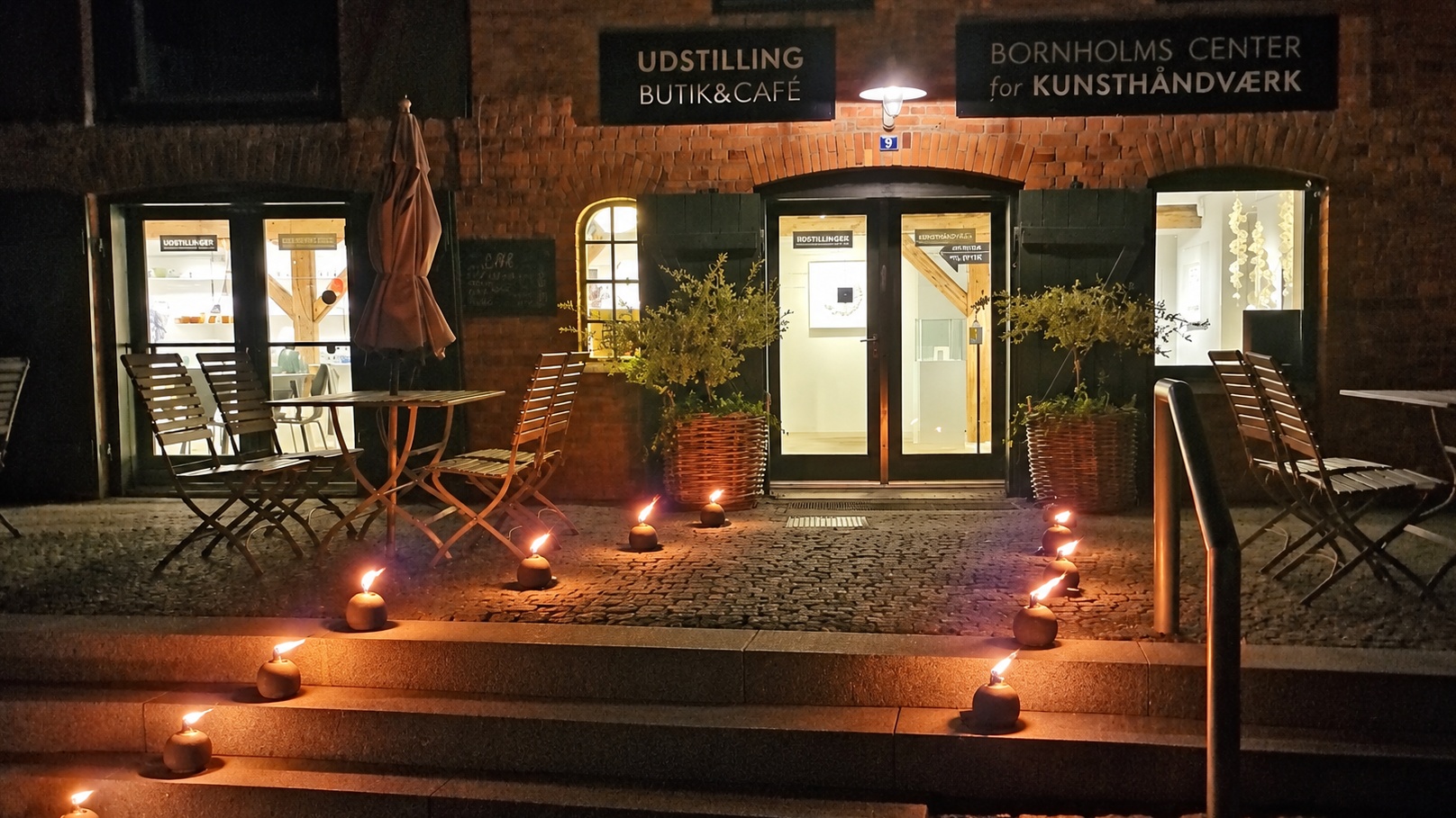 Lys ved kunstcenter