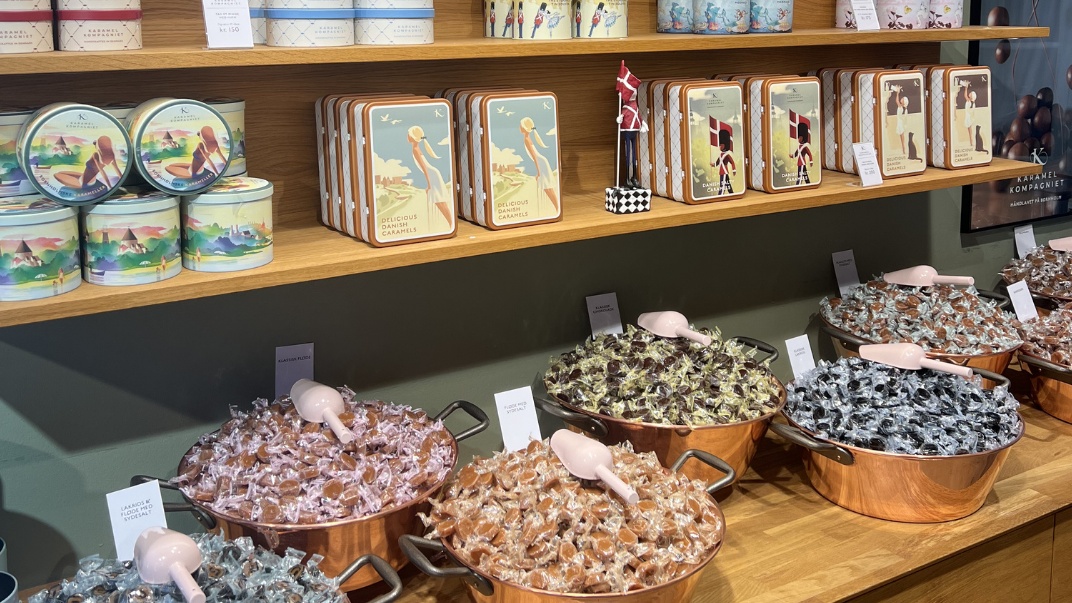 Caramels in the shop