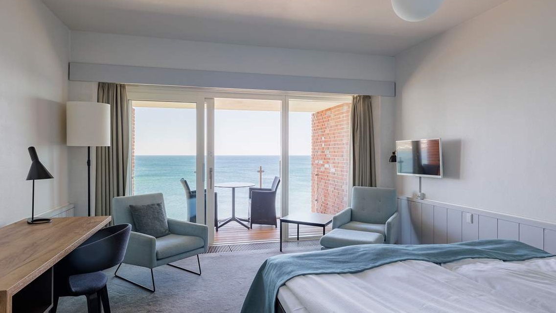 Værelse med havudsigt på Griffen Spahotel
