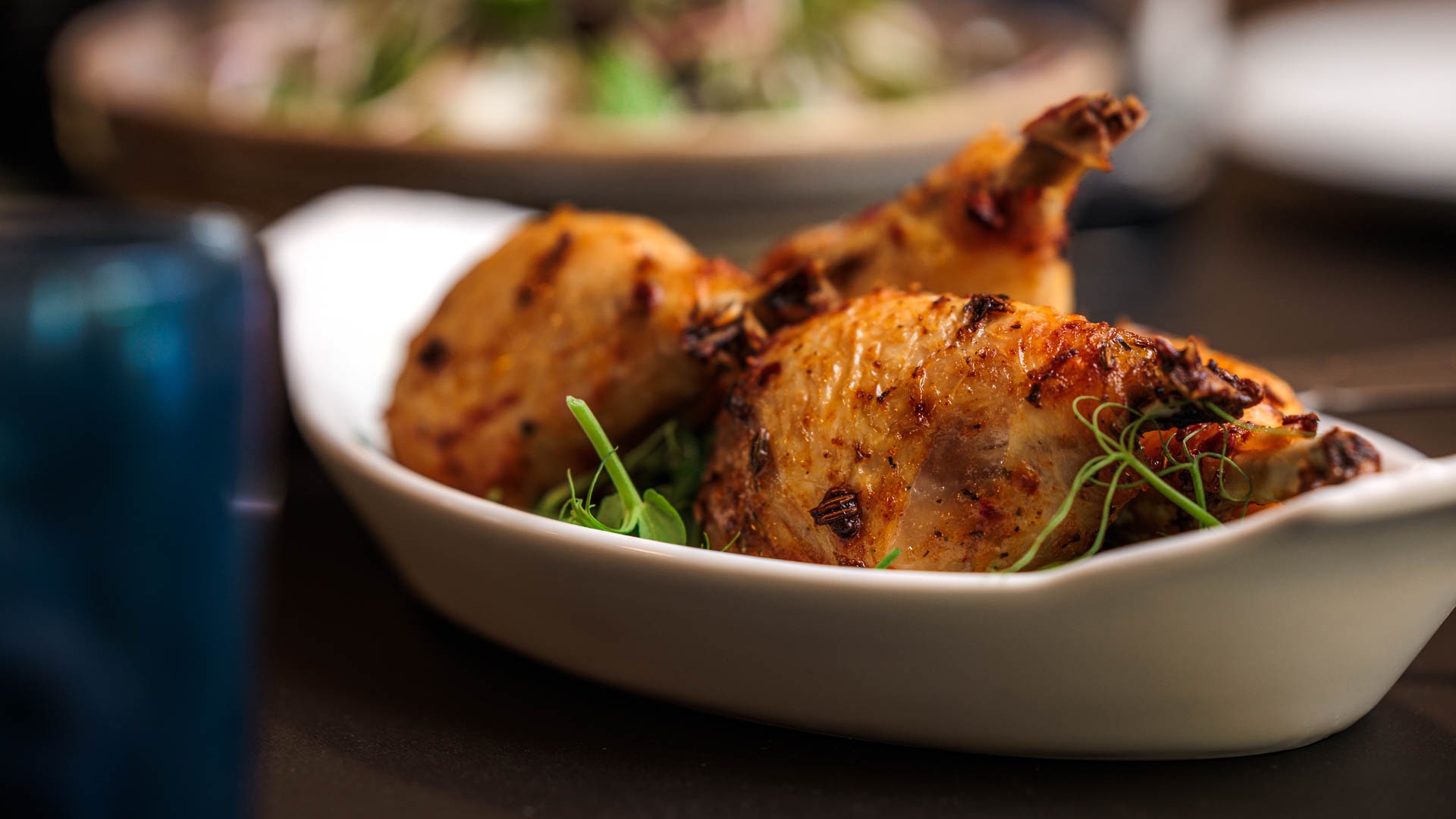 Roast chicken with herbs