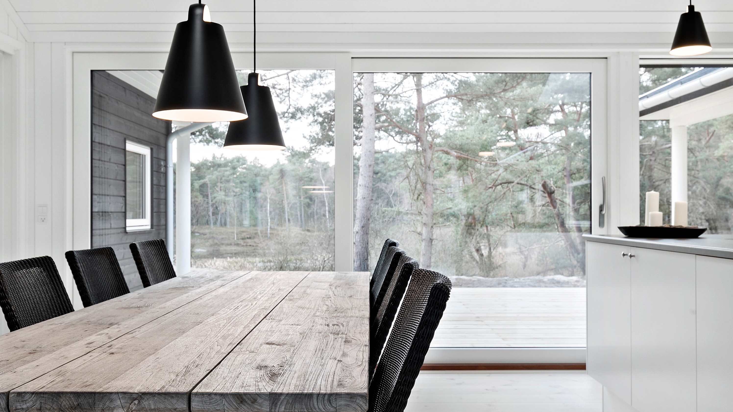 Dining area, forest view