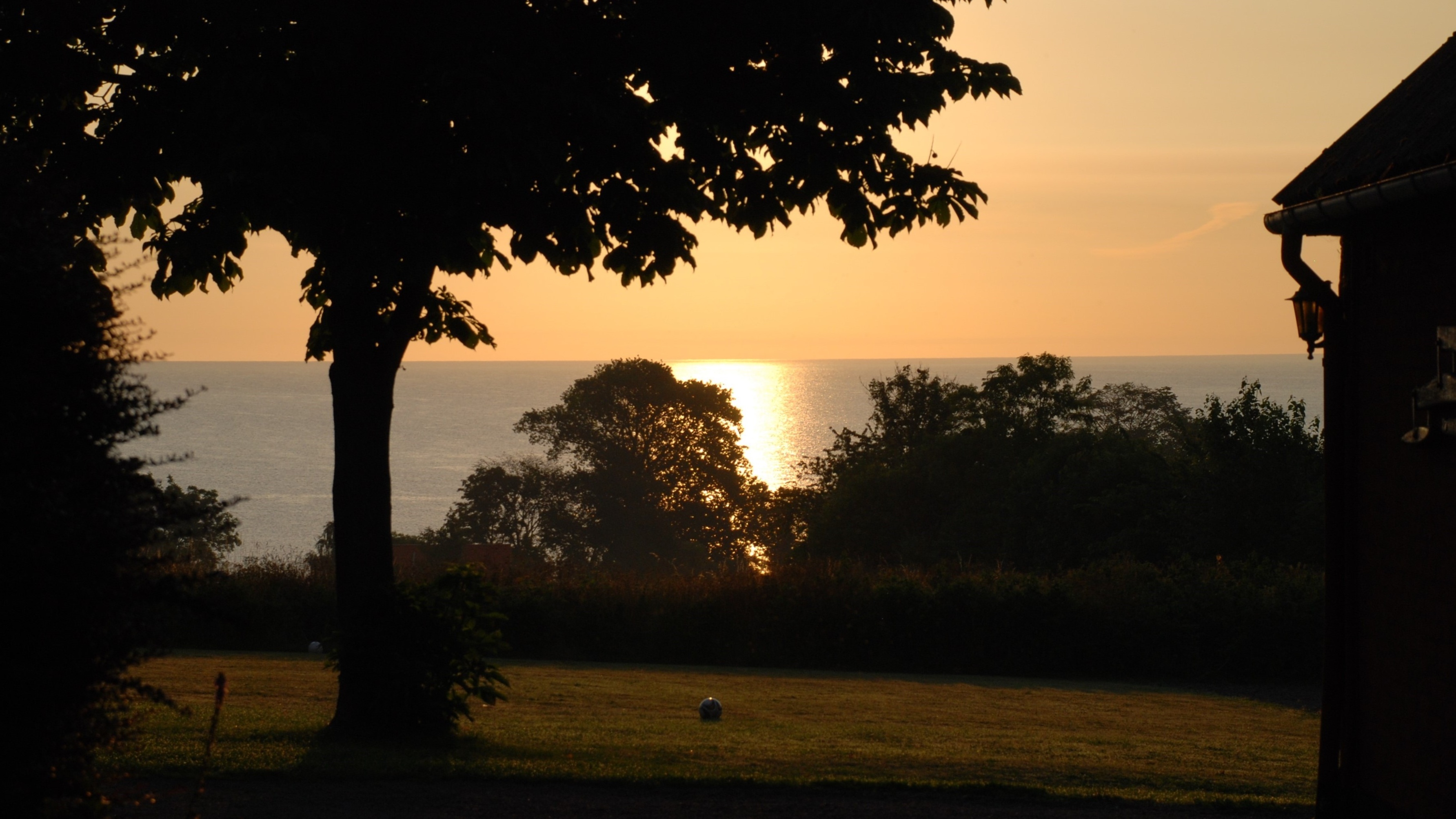 Meerblick, goldenes Licht