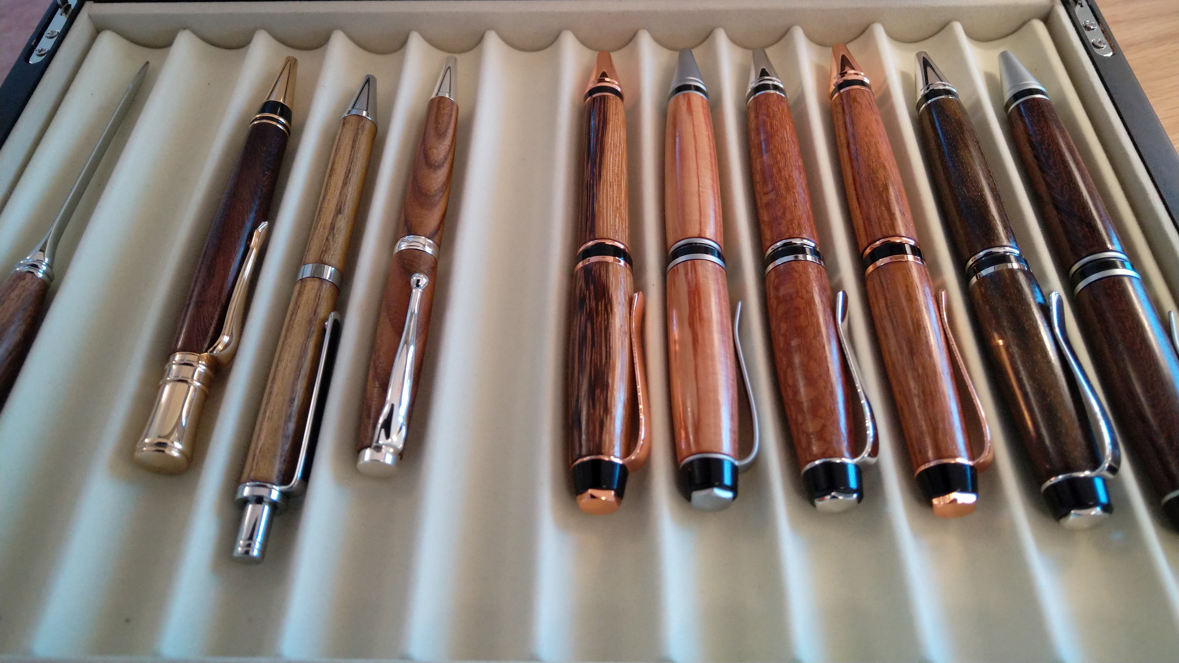 Selection of wooden pens