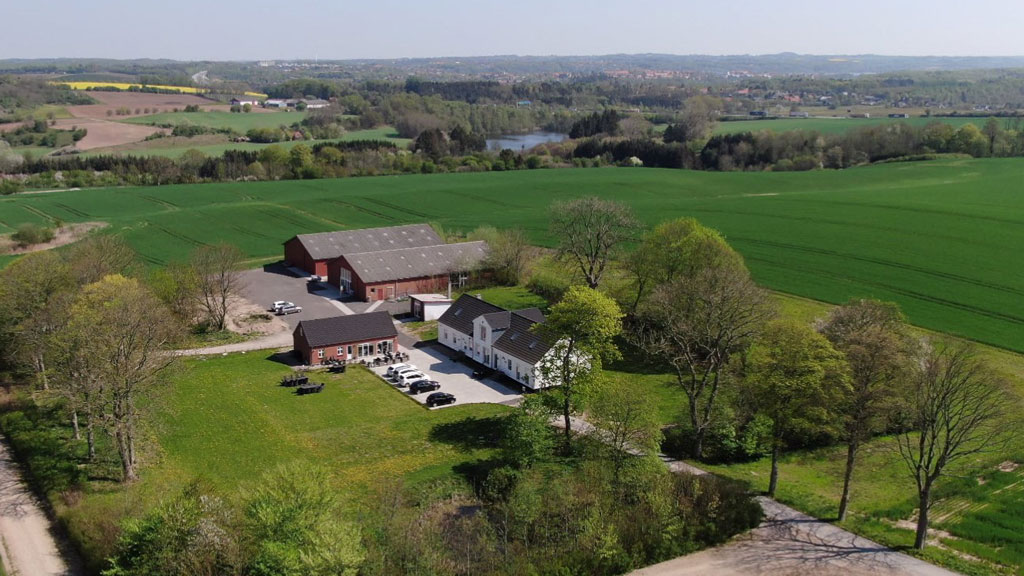 Kirstinelund Udviklings Center set oppefra