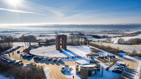 Vinter på Ejer Bavnehøj ved Skanderborg