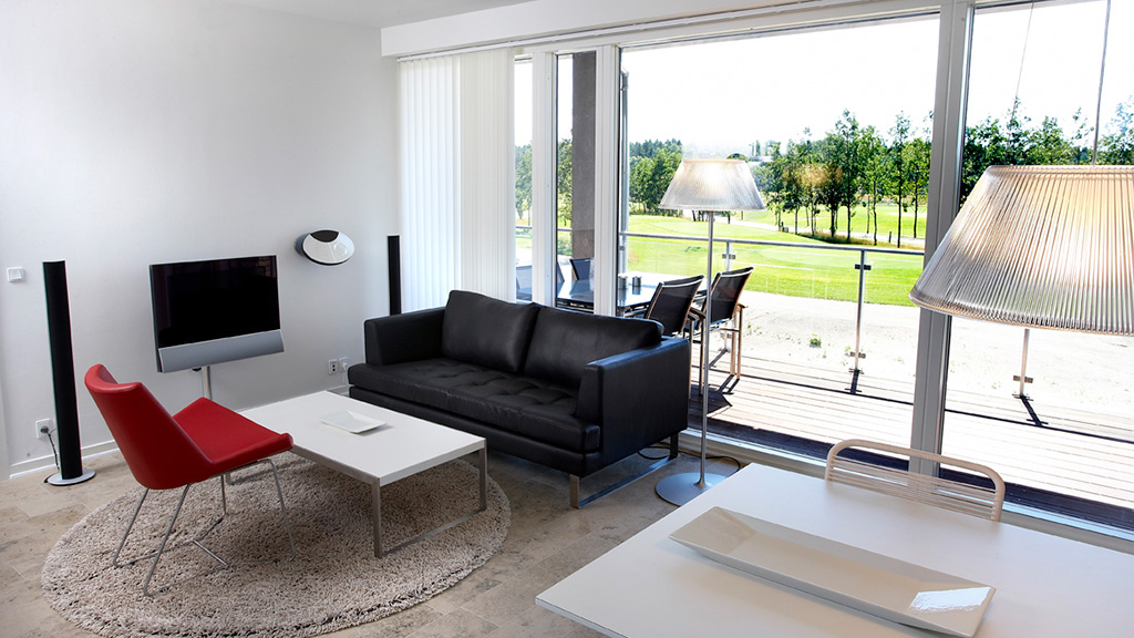 Lübker Golf & Spa Resort living room in apartment
